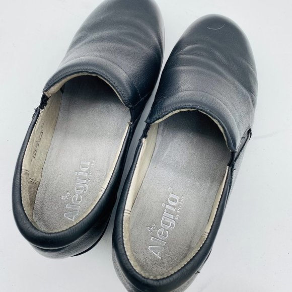 Alegria Women's Eryn Upgrade Clog Size 39 9 Black Leather SlipOn Work Comfy Shoe - Picture 7 of 9